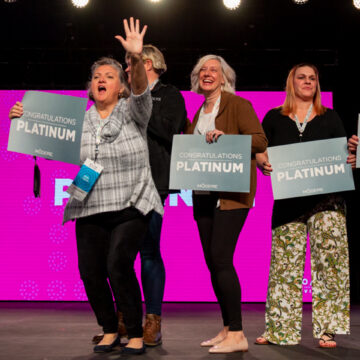 Convention-Photography Event photography at the Los Angeles Convention Center showcasing engaged attendees capturing live moments on their phones, professionally captured by Coldea Productions to emphasize the atmosphere and excitement of the event