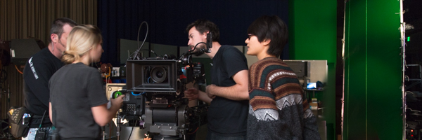 Behind-the-scenes image of Coldea Productions’ team during a commercial video production shoot in Moreno Valley.