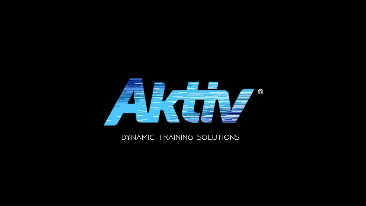 Aktiv logo with the tagline "Dynamic Training Solutions" on a black background, representing the brand's focus on innovative fitness and training solutions, featured in a video presentation by Coldea Productions.