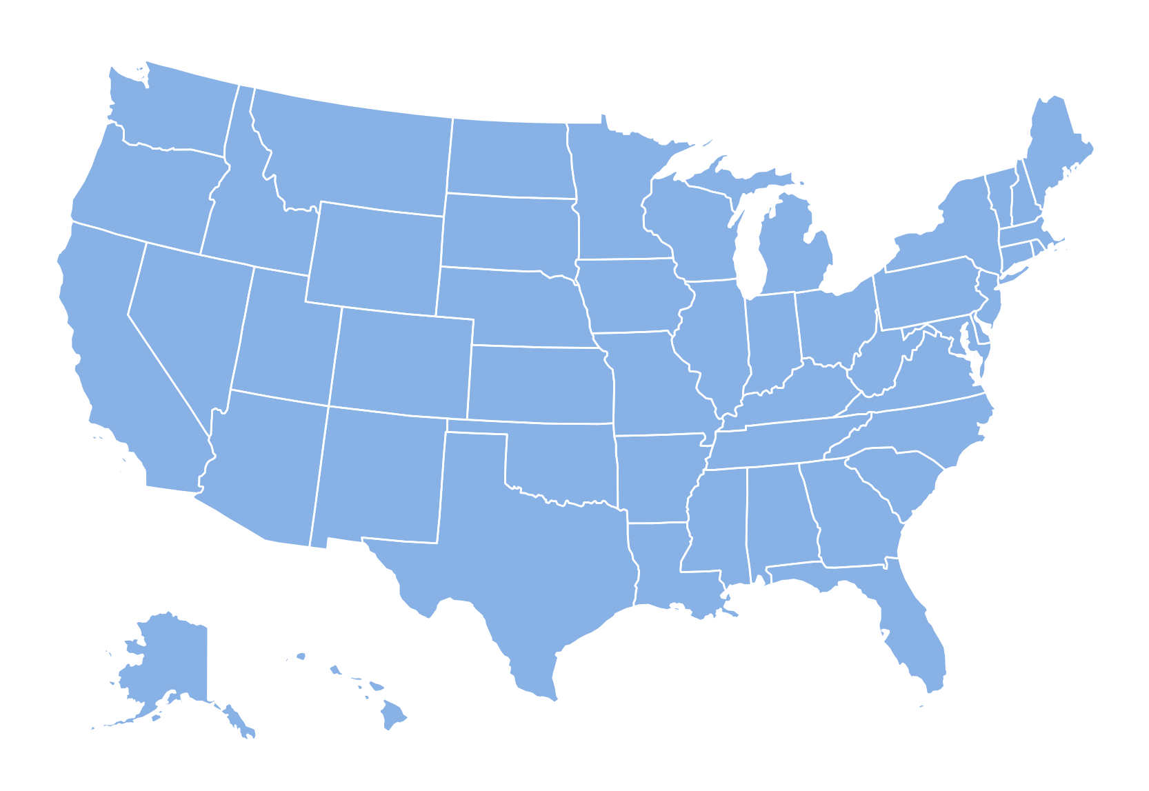 Map of the United States highlighting Coldea Productions' service locations across the country.